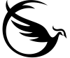 Logo Azulys oiseau noir